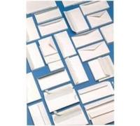 Buste bianche commerciali 11x23 cm senza finestra 500 pz con strip adesivo