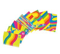 Blasetti-10 Maxi quaderni One Color FANTAFLUO con Jolly Page. Carta da 80gr, 80 facciate + risguardo,copertina 7 colori fluo con plastifazione opaca,pacco contenente colori assortititi - Quadretti 0Q