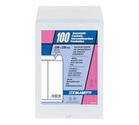 Blasetti Buste a sacco Mailpack strip adesivo 230x330 mm 80 gr bianco conf. 100 pezzi