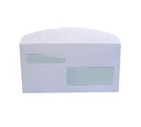 BLASETTI - 112 - Busta doppia finestra - lembo gommato - 11,5 x 22,7 cm - 80 gr - bianco - Blasetti - conf. 500 pezzi - 102343 - Conf. da 1 Pz. - 112