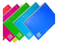 Quaderno One Color - A5 - quadretto 4mm - 80 fogli - 80gr - spiralato - copertina ppl - Blasetti