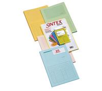 Blasetti Cartelline Portadocumenti con Finestra - Sintex MIX COLORI raccoglitore documenti per ufficio, Formato A4, Confezione 20 pezzi, Carta 120gr, Aperta su due lati