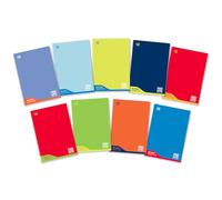 Blasetti - 6 Maxi quaderni DIDATTICI One Color. Carta da 100gr, 72 facciate + risguardo, Jolly Page, ideali per disgrafia, pacco contenente colori assortititi - Quadretti 10M