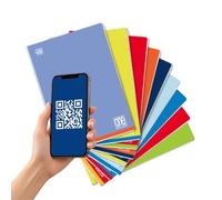 Blasetti - 6 Maxi Quaderni One Color Didattico A4 - Righe 0A + Esercizi | Esercizi gratuiti con QR code, carta FSC 100 gr, certificato AED