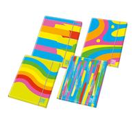 BLASETTI - 8127 - Cartella 3 lembi con elastico Fantafluo One Color - A4 - dorso 1,2 cm - fantasia - Blasetti - 98829 - Conf. da 6 Pz. - 8127
