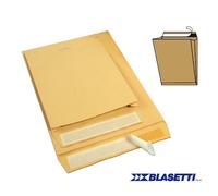 BLASETTI - 841 - Busta a sacco Monodex - soffietti laterali - strip adesivo - 23 x 33 x 4 cm - 100 gr - avana - Blasetti - conf. 250 pezzi - 59137 - Conf. da 1 Pz. - 841