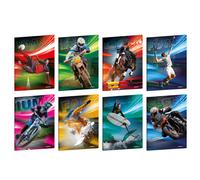 BLASETTI - 8960 - Maxiquaderno Sport Emotions - A4 - 1 rigo - 21 fogli - 80 gr - Blasetti - 103313 - Conf. da 10 Pz. - 8960
