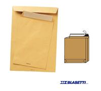 BLASETTI - 935 - Busta a sacco Monodex - soffietti laterali - fondo quadro - strip adesivo - 25 x 35,3 x 4 cm - 120 gr - avana - Blasetti - conf. 250 pezzi - 47478 - Conf. da 1 Pz. - 935