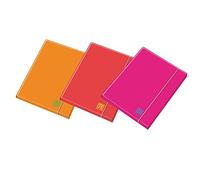 BLASETTI - 7734 - Cartella Fluo One Color - 3 lembi - c-elastico - dorso 1 cm - colori assortiti - Blasetti - 93867 - Conf. da 6 Pz. - 7734