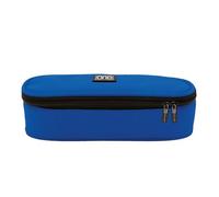 Blasetti Astuccio One Color STRONG Round Blu - Resistente e Pratico, Poliestere 900D Oxford, Doppia Zip, Design Elegante, 22,5 x 10,3 x 6,2 cm