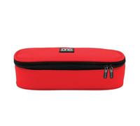 Blasetti Astuccio One Color STRONG Round Rosso - Resistente e Pratico, Poliestere 900D Oxford, Doppia Zip, Design Elegante, 22,5 x 10,3 x 6,2 cm
