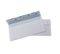 Blasetti Busta per Spedizione formato 11x23 cm - Privacy busta con intagli antieffrazione per lettere, Conf. 500 pz, Colore Bianco, Lembo autoadesivo con striscia protettiva, Sagoma a tasca, Carta 80g