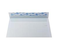 BLASETTI - Busta per Spedizione formato 11x23cm PRIVACY. Busta con intagli antieffrazione per lettere, Conf. 500 pz, Colore Bianco, Lembo autoadesivo con striscia protettiva, Sagoma a tasca, Carta 90g