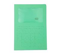 Cartelline a L con finestra Sintex - cartoncino 120 gr - acqua marina - Blasetti - conf. 50 pezzi