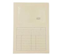 Cartelline a L con finestra Sintex - cartoncino 120 gr - 22x31 cm - avorio - Blasetti - conf. 50 pezzi