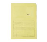 Cartelline a L con finestra Sintex - cartoncino 120 gr - 22x31cm - giallo - Blasetti - conf. 50 pezzi