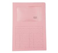 Cartelline a L con finestra Sintex - cartoncino 120 gr - 22x31 cm - rosa - Blasetti - conf. 50 pezzi