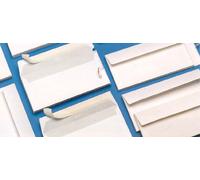 Buste bianche commerciali 11x23 cm senza finestra 500 pz con strip adesivo