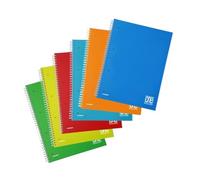 Blasetti One Color - Quaderni A4 A Spirale Pagine Bianche (BCO), Maxi Quaderno Con Copertina In Plastica Resistente, Set 6 Pezzi Colori Assortiti Per Scuola Ufficio