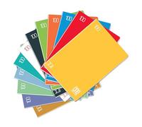 Blasetti One Color - Quaderno formato A4, Maxi quaderni con Jolly Page, Confezione da 10 pezzi, Carta da 100gr, Copertina monocromatica - Rigatura 0A