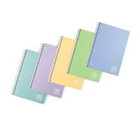 Maxiquaderno One Color Pastel - A4+ - forato spiralato - 4 mm - 80 Fg (6 Pz)
