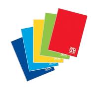 Blasetti PACK 5 One Color - Quaderno formato A4, Maxi quaderni con Jolly Page, Confezione da 5 pezzi, Carta da 80gr, Copertina monocromatica (0Q)