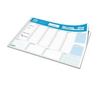 Blasetti - Planning Settimanale da Tavolo 60 Fogli - Formato Grande A3 - Misure 42 x 30 cm - Planner Sottomano - Organizer a Strappo - Perpetuo Senza Data Carta Bianca Made in Italy