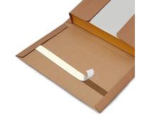 Blasetti Scatola per spedizione Libri - Book Box M imballaggio in cartone microonda avana, Confezione da 20 unità, Ideale per spedire libro formato B5, Dimensioni formato interno 27X18,5X7 cm