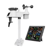 BLASHRD 1Set 0310 Stazione Meteorologica WiFi Professionale Internet Wireless con Sensore Esterno Spina Europea Bianca