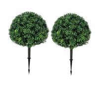 BLASHRD Albero Artificiale di Bosso A Forma di Palla - Decorazione Interna/Esterna per la Porta D'Ingresso