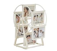BLASHRD Cornice per Foto Girevole retrò Vintage con Ruota Panoramica, Cornice per Foto di Famiglia Personalizzata per 12 Decorazioni per la Casa con Foto A