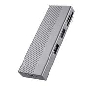 BLASHRD Hub USB 4 in 1 con Archiviazione su Disco M.2 Dual Protocol SSD USB Type-C Adattatore Dock Station per Laptop da 10 Gbps per Computer PC