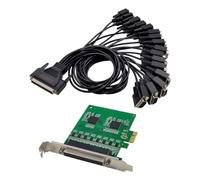 BLASHRD Scheda Adattatore ST355 PCIe 17V358 16S RS232 Controllo I/o Multiseriale Industriale Multifunzione Conveniente Scheda Adattatore PCB+Scheda di Conversione in Plastica 1 Set