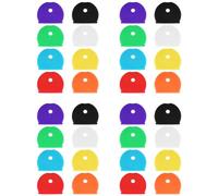 BLASHRD Set di 32 Pezzi di Etichette per Copri-Tasto, Kit Flessibile in PVC per L'Identificazione Facile dei Semicircolari.