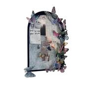 BLASHRD Tabellone per Foto con Farfalle, Display per Foto, Pannello per Collage di Foto con Farfalle, Decorazioni per La Casa, Desktop, Compleanno C