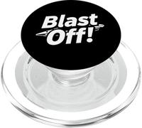 Blast Off! Rocket Ship Space Launch Design PopSockets PopGrip per MagSafe
