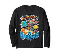 Blast off To Kindergarten First Day of School Maglia a Manica