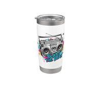 Blast the Beat Boombox Music Colorful Bicchiere termico in acciaio inox doppia parete