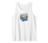 Blast The Beat Boombox Music Colorful Canotta