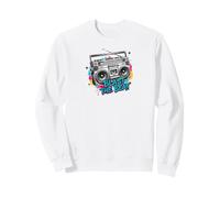 Blast The Beat Boombox Music Colorful Felpa