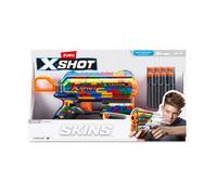 Blaster a dardi in schiuma X-Shot Skins Flux Striper (8 dardi)