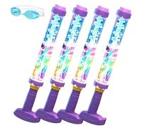 Blaster ad acqua a LED arcobaleno incandescente, spara fuochi d'artificio, divertimento estivo che si apre come per magia, pistola ad acqua arcobaleno per feste in piscina all'aperto giochi d'acqua