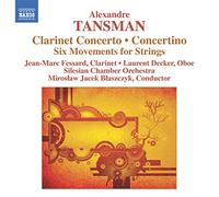 Alexandre Tansman Alexandre Tansman: Clarinet Concerto/Concertino (CD) Album