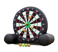 Blatesic Bersaglio Gonfiabile per Freccette da Calcio All'aperto (3 m di Altezza) - Include 8 Palline e Ventilatore da 370 W - Gioco Gigante con Grande Bersaglio