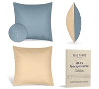 Blau Marité Set 2 Federe Cuscini da Esterno 45x45 cm - Impermeabili, Antimacchia, Resistenti ai Raggi UV - Morbide e Lavabili - Copricuscini Decorativi per Giardino, Balcone, Terrazza - Verde