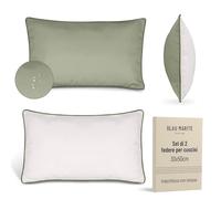 Blau Marité Set 2 Federe Cuscini da Esterno 45x45 cm - Impermeabili, Antimacchia, Resistenti ai Raggi UV - Morbide e Lavabili - Copricuscini Decorativi per Giardino, Balcone, Terrazza - Blu