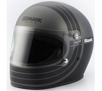 Casco Integrale Blauer 80s Titanio Nero Opaco XL