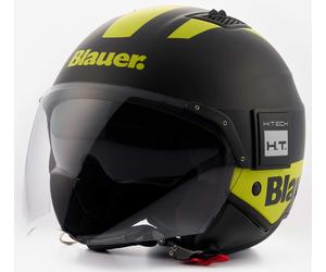 Blauer BET HT Casco Jet, nero-giallo, taglia S per maschi
