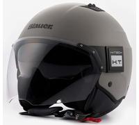 Casco Jet Blauer Bet Monochrome Grigio Opaco L