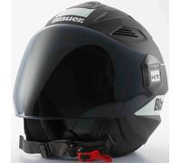 Blauer Brat Casco jet, nero opaco/bianco, Taglia XS (53/54)